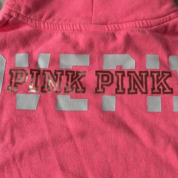 PINK Victoria’s Secret Neon Pink Turtleneck Sweatshirt - Picture 5 of 6